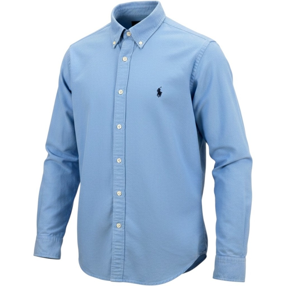 Ralph Lauren Button Down Boys XL Blue Oxford Long Sleeve Pony  Preppy Old Money